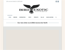 Tablet Screenshot of birdandexotic.com